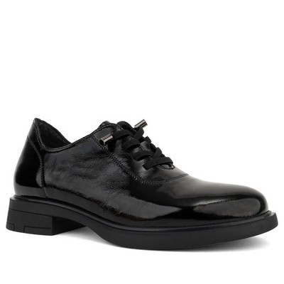 Santino Milano Women's Black Leather Dress Flats SAN6582-25212BLK