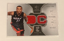 2007-08 SP Rookie Threads Daequan Cook Dual Jersey Card #ed/199 - Miami Heat. rookie card picture