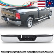 Chrome Rear Step Bumper Wo Sensor Hole Wo Exhaust For Dodge Ram 1500 2009-2018 Chrome Rear Step Bumper Wo Sensor Hole Wo Exhaust For Dodge Ram 1500 2009-2018