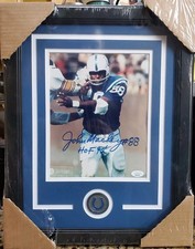 NICE FRAMED & MATTED Colts John Mackey 8x10 Photo Autographed JSA COA HOF 92