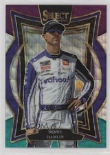 2025 Panini Select Grandstand Tri-Color Prizm Denny Hamlin #89 7ba