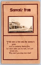K15/ Hedricks Minnesota RPPC Postcard c1910 Main Street Stores West 181