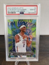 2024 Donruss Optic Shai Gilgeous Alexander #6 My House Lime Green /199 GEM MT 10