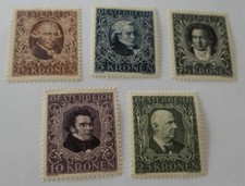 Austria 1922 Musicians Fund small collection unused