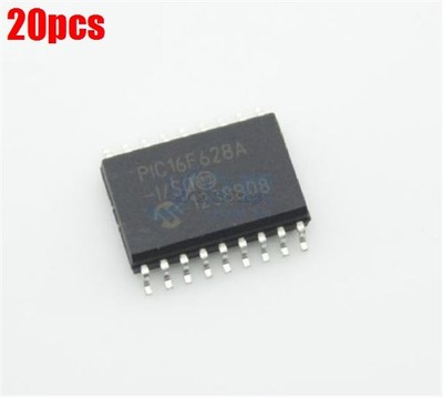 20Pcs Microchip Mcu Flash 2KX14 Eeprom PIC16F628A-I/SO 18Soic Ic New kt