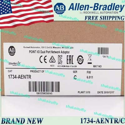 New AB 1734-AENTR/C POINT I/O Dual Port Adaptor Same-Day Ship USstock
