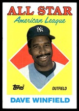 Dave Winfield 1988 Topps New York Yankees MLB READ FREE SHIPPING AutographDen