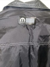 Mopar Jacket Men Xl Black Full Zip Reflective Windbreaker Performance Gear