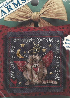 Dimensions  Cherished Charms Counted Cross Stitch Kit - My Cat..An Angel - NIP