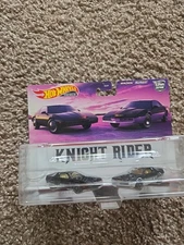 Mattel Night Rider K.I.T.T/K.A.R.R Diecast Car - Black (HCY74)