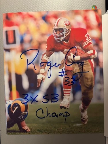 Roger Craig signed 8x10 photo Superbowl San Francisco 49ers autographed RB