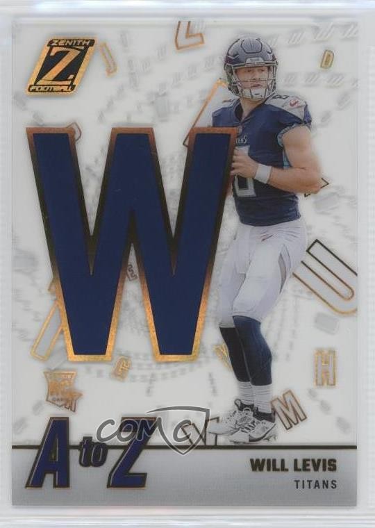 2023 Panini Zenith A to Z Will Levis #23 Rookie RC v9t