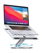 Adjustable Laptop Stand for Desk - 360  Rotating Ergonomic Rise... FAST USA