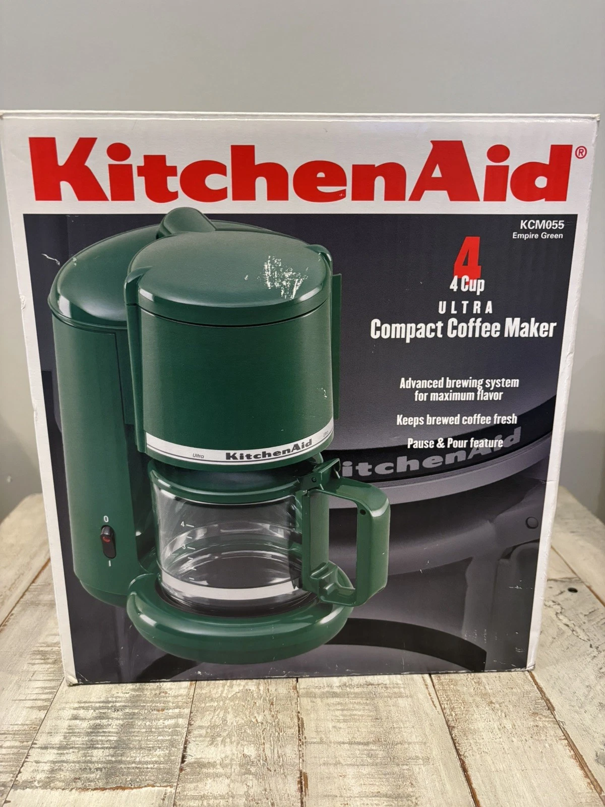 RARE KitchenAid KCM055GN 4-Cup Ultra Compact Household Coffee Maker Empire Green