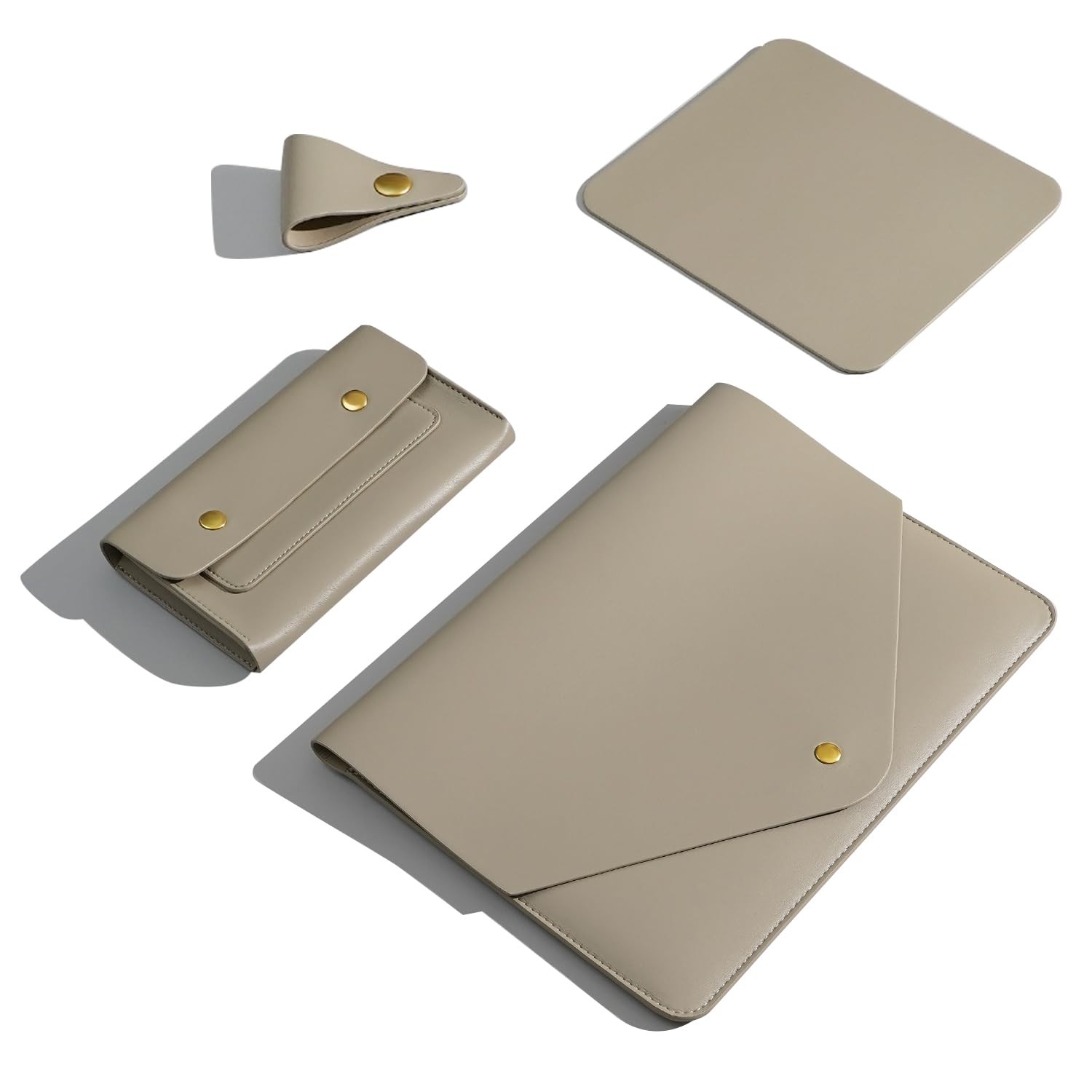 Benfan PU Leather Laptop Sleeve 16 Inch Compatible with New MacBook Pro 16 A2991