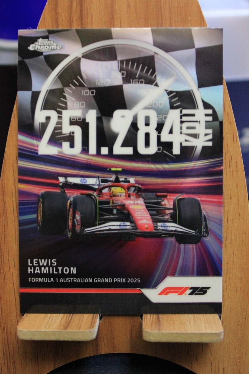 2025 Topps F1 Chrome Lewis Hamilton 'Top Speed' Insert | eBay