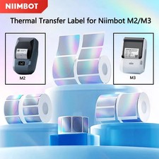 Niimbot M2/M3 Laser Silver Label Thermal Transfer Printing Paper Round Square La