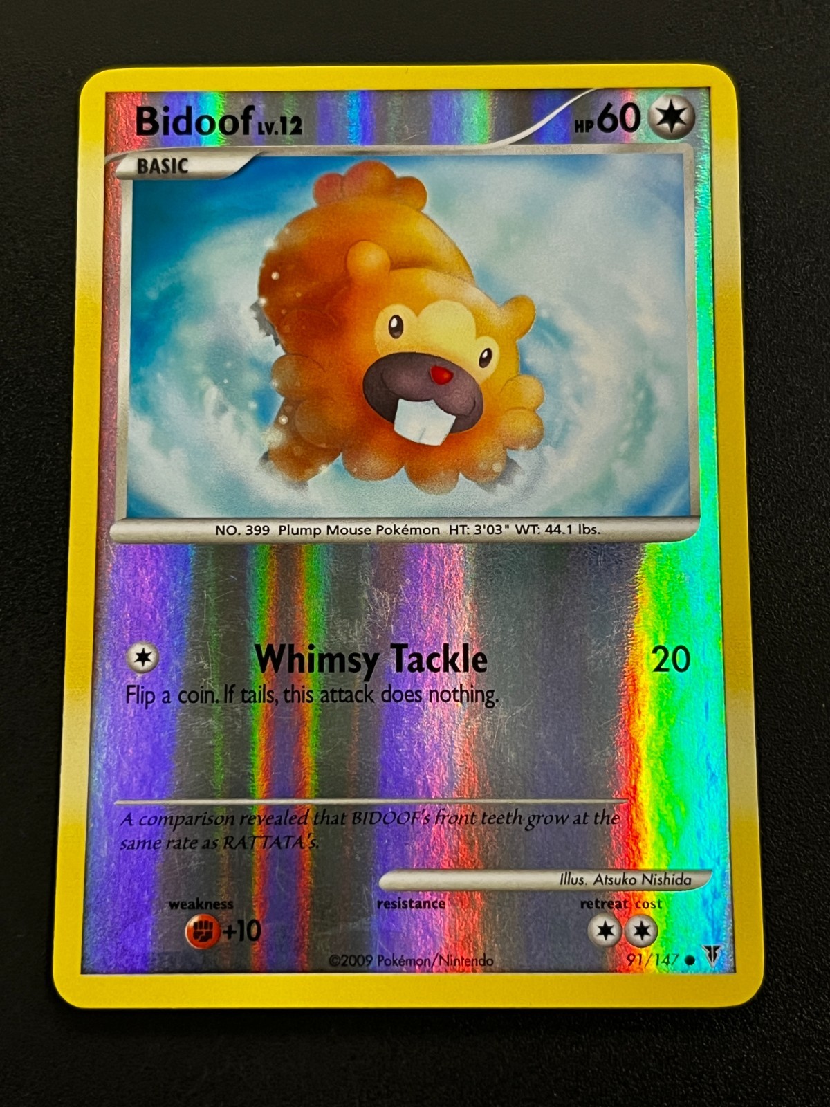 Bidoof 91/147 - Supreme Victors Reverse Holo Pokemon TCG Card LP