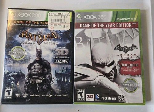 Batman: Arkham Asylum und Batman: Arkham City Spielepaket (NEU) CIB - Xbox 360 Sehr guter Zustand - Bild 1 von 18