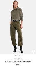  375 NILI LOTAN EMERSON PANT CROP BARREL LEG LODEN GREEN 4 LIKE SHON CAMO