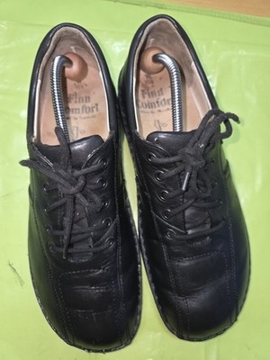 Finn Comfort Herrenschuhe Halbschuhe Gr.44,5 UK 10,5 Schwarz 