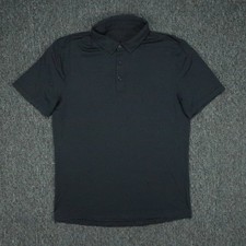 Lululemon Shirt Mens Medium Blue Evolution Performance Polo Short Sleeve