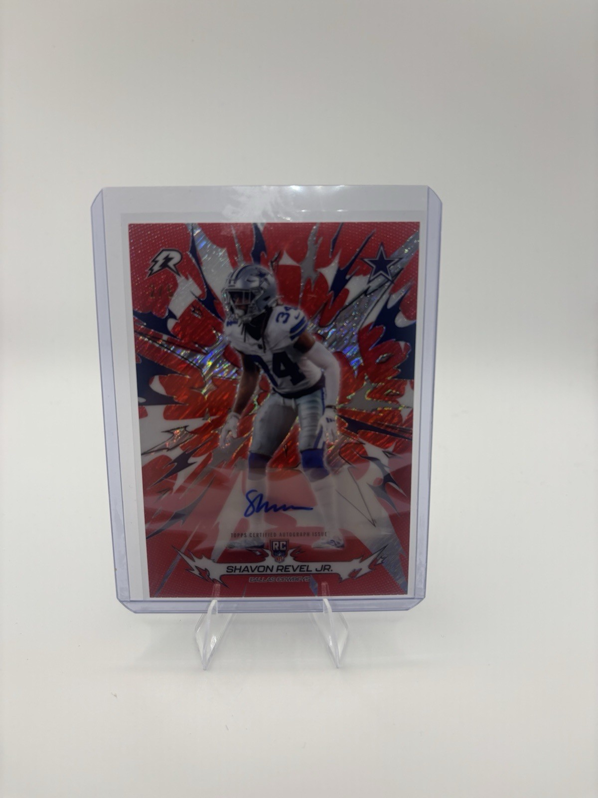 2025 Topps Resurgence Shavon Revel Jr Red /5 Auto #126 Dallas Cowboys