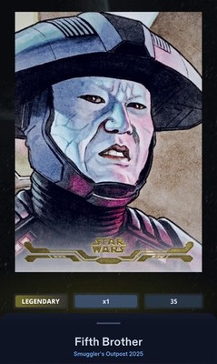 Fifth Brother Stellar Art Gold 50cc Star Wars Card Trader Smuggler s Outpost