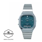 Casio Analog-Digital Vintage Style Dual Time S.Steel Band Watch AQ-240E-3A