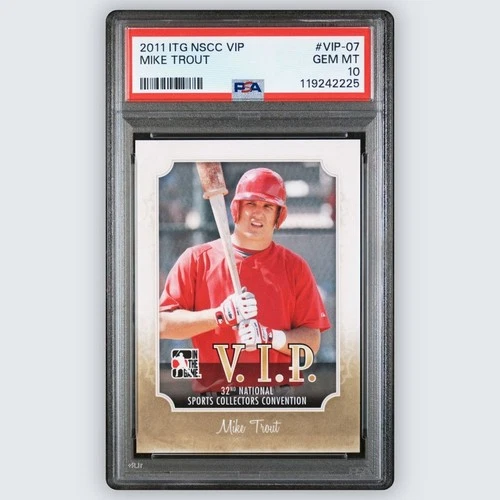 2011 ITG VIP 32nd National Mike Trout ROOKIE #VIP-07 PSA 10 GEM MINT