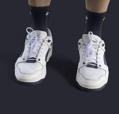 Black And White Puma Slipstream Sneakers