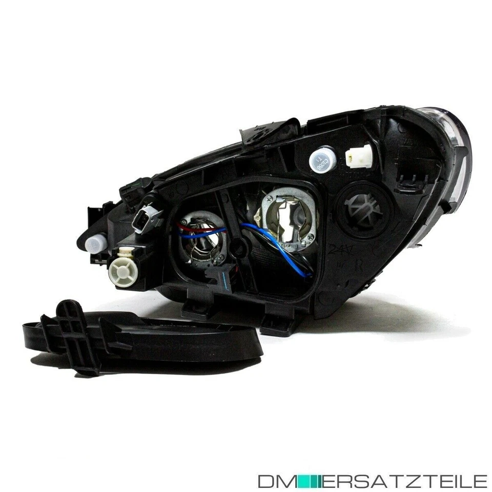 2x Scheinwerfer ( Rechts & Links ) Peugeot 206 98-07 Klarglas Chrom Valeo System - Bild 3 von 4