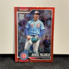 Topps 2026 Series 1 Daniel Palencia #158 RED HOLOFOIL Chicago Baseball 5/5 *READ