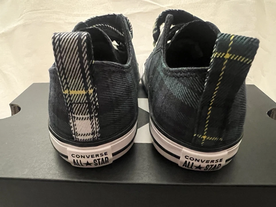 Converse CT AS 2X OX dragon scale navy white infant toddler US size 9, 10 - Image 3 of 4