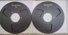 One Pair black Technics 10.5'' 1/4'' TAPE REEL TO REEL TAPE Recorders RS 1500