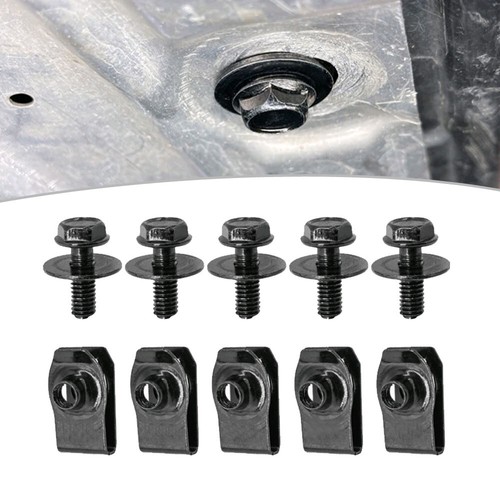 Bolt&U-nut Clip M6 Engine Shield Bumper Fender Liner Retainer Fastener Screws - Picture 8 of 12
