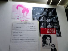 Lainie Kazan Contracts--Photos-Post cards Etc--Lot