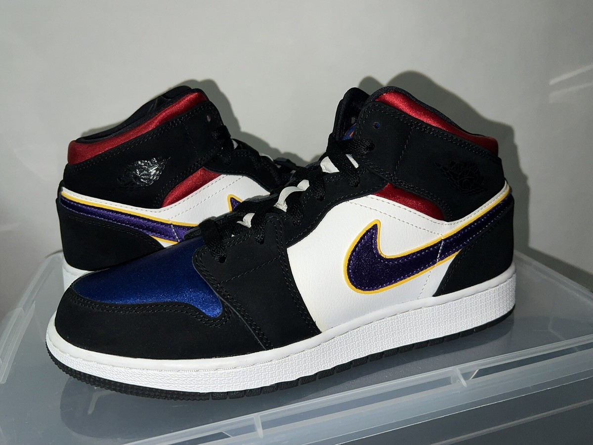 スニーカー NIKE Air Jordan 1 Mid Lakers Top 3 'Rivals' FW 19 2019 [GS] hqdefault.jpg