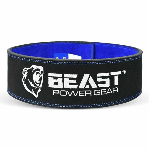 Weight Lifting Belt with Lever Buckle 10MM Deadlift Squats Men Women Free Strap - Picture 11 of 23