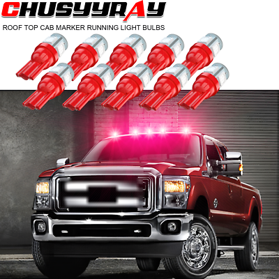 10X Amber LED Cab Roof Marker Lights For Ford F-250/F-350 Super Duty 1999-2016 – EEEKit, 360°, T10 W5W 194 168