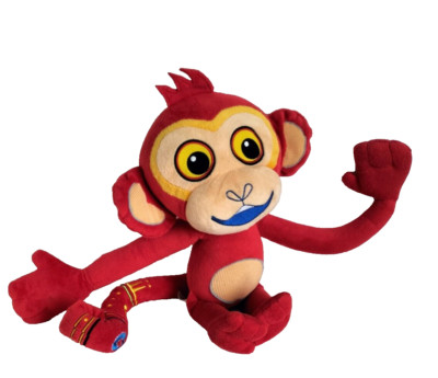 Tinga Tinga Tales sprechender Affe roter Affe Stofftier Plüschtier Cbeebies - selten