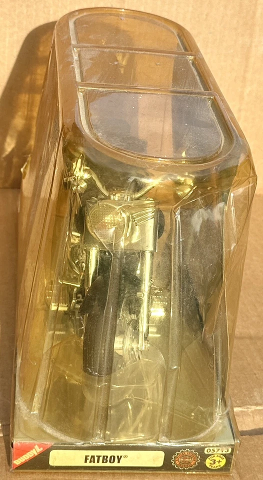 1999 Harley Davidson FatBoy Motorcycle Buddy L 05713 Real Lights Sounds RC4 Bike - Image 4 of 4