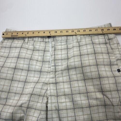 VOLCOM CORPO CLASS mens Striped chino shorts White Striped size 38 Pre Owned - Picture 4 of 22