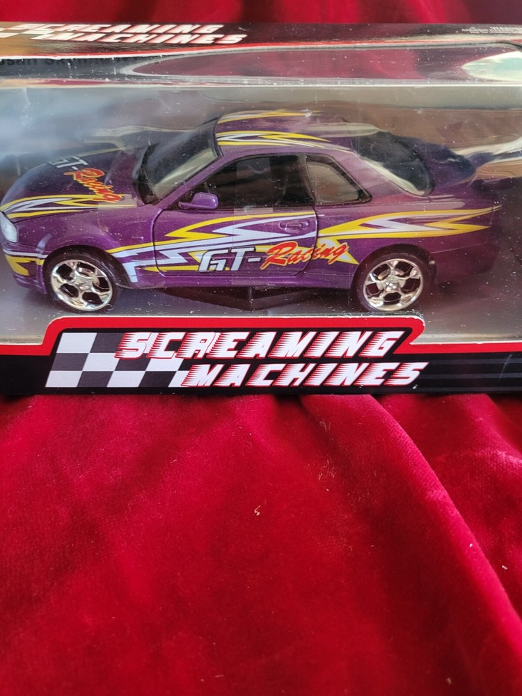 DIECAST NISSAN GT-Racing Car PREowned Scream Machine 1:24 DescriptionTransparent