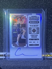 2022-23 Contenders Christian Braun Rookie Ticket Premium Edition RPS Auto RC ☆☆