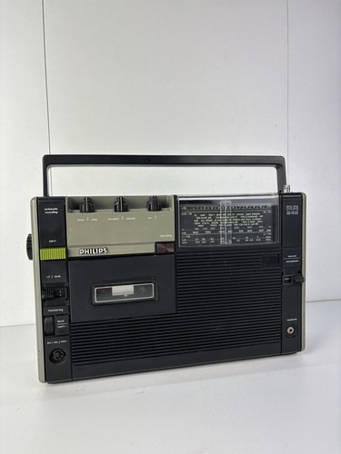 Philips RR 242 Tragbarer Kassettenspieler - ungetestet - Afbeelding 2 van 7