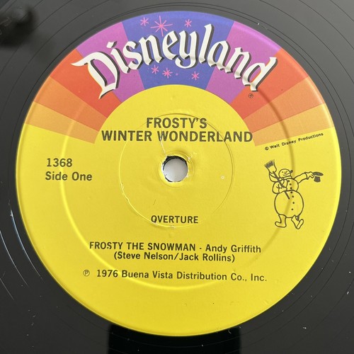RANKIN/BASS Frosty's Winter Wonderland Christmas TV Disneyland Andy Griffith LP - Picture 3 of 6