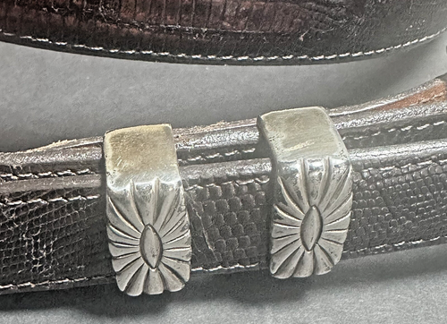 Douglas Magnus Sante Fe Sterling Silver Belt Buckle Vintage Signed - Picture 3 of 24