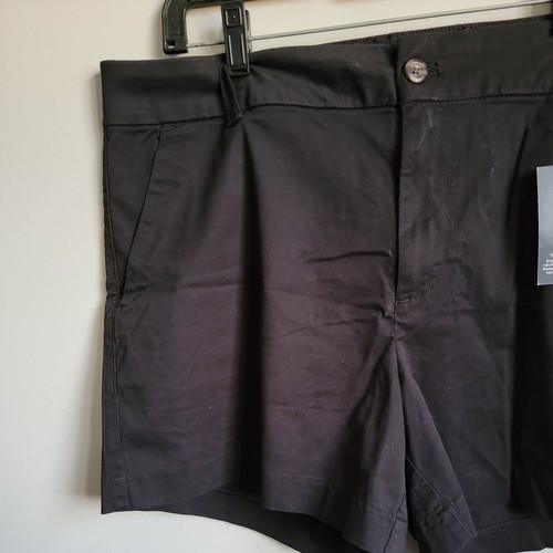 New With Tags Gap Womens Black Size 16 Girlfriend Twill Shorts/Bottoms - Picture 4 of 5