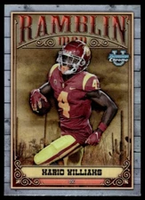 2023 Bowman Chrome U Mario Williams Ramblin man #RM7 Insert